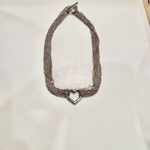 Tiffany and Co. chain heart choker necklace